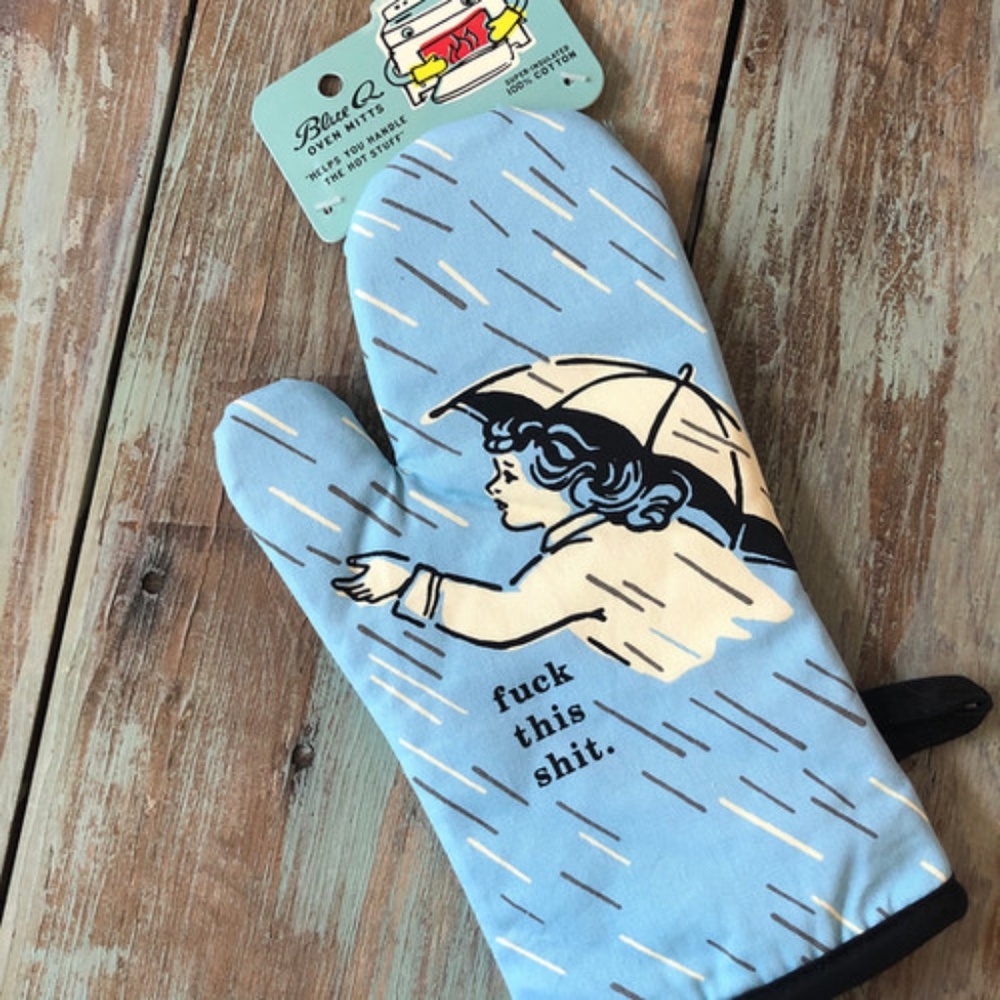 Blue Q Humorous Oven Mitt